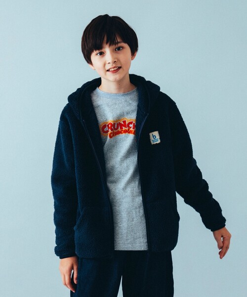 こども ビームス（コドモビームス）の「highking / 別注 テンダー フーディ 2024（120～160cm）（パーカー・キッズ・ベージュ/ネイビー・120/130/140/150/160）」の7枚目の写真