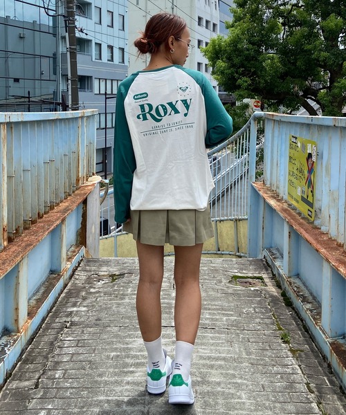 ROXY(ロキシー)の「ROXY/ロキシー ラグランロンT RLT244040(Tシャツ/カットソー・レディース・ネイビー/ブラウン/グリーン・L/M)」の6枚目の写真