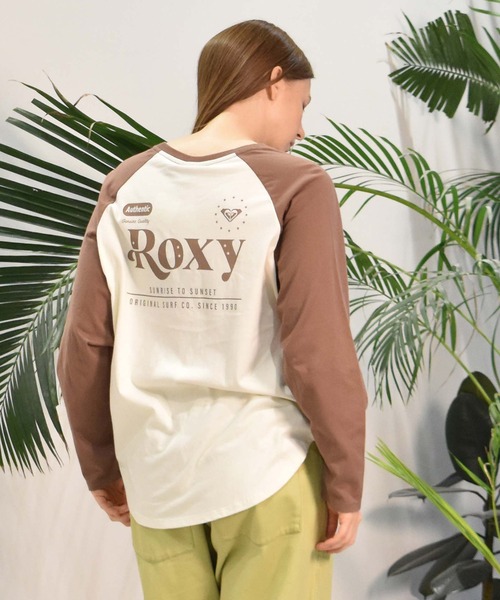 ROXY(ロキシー)の「ROXY/ロキシー ラグランロンT RLT244040(Tシャツ/カットソー・レディース・ネイビー/ブラウン/グリーン・L/M)」の11枚目の写真
