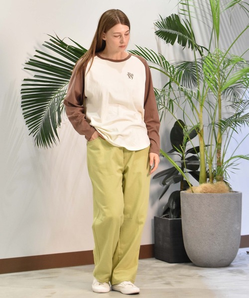 ROXY(ロキシー)の「ROXY/ロキシー ラグランロンT RLT244040(Tシャツ/カットソー・レディース・ネイビー/ブラウン/グリーン・L/M)」の12枚目の写真