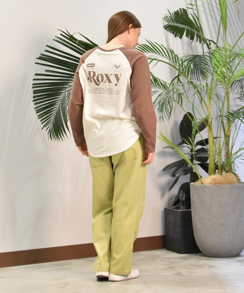 ROXY(ロキシー)の「ROXY/ロキシー ラグランロンT RLT244040(Tシャツ/カットソー・レディース・ネイビー/ブラウン/グリーン・L/M)」の14枚目の写真