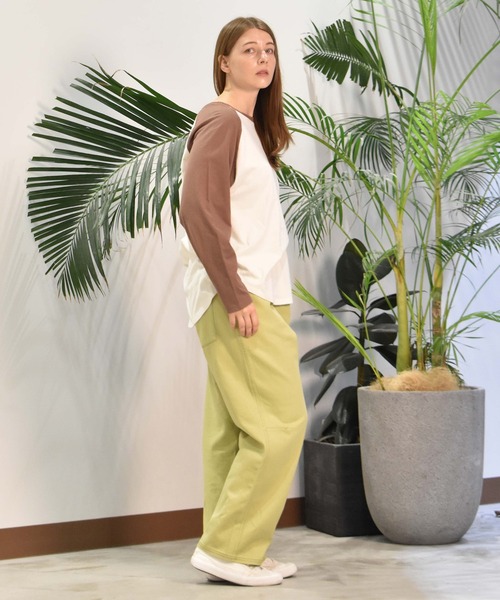 ROXY(ロキシー)の「ROXY/ロキシー ラグランロンT RLT244040(Tシャツ/カットソー・レディース・ネイビー/ブラウン/グリーン・L/M)」の15枚目の写真