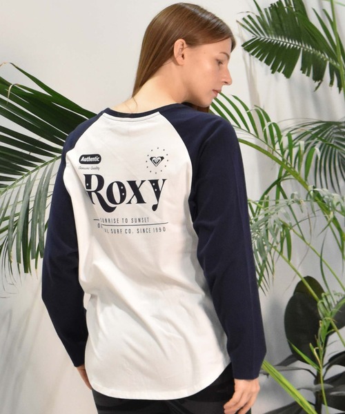 ROXY(ロキシー)の「ROXY/ロキシー ラグランロンT RLT244040(Tシャツ/カットソー・レディース・ネイビー/ブラウン/グリーン・L/M)」の17枚目の写真