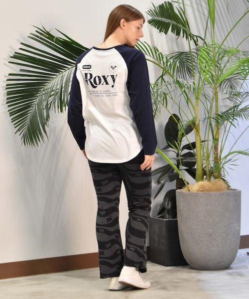 ROXY(ロキシー)の「ROXY/ロキシー ラグランロンT RLT244040(Tシャツ/カットソー・レディース・ネイビー/ブラウン/グリーン・L/M)」の21枚目の写真