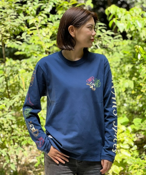 CHUMS(チャムス)の「【CHUMS】CHUMS Spice Brushed L/S Tee / チャムススパイスブラッシュドロングスリーブティー(Tシャツ/カットソー・メンズ・ブラック/ホワイト/ネイビー・X-LARGE/LARGE/MEDIUM)」の3枚目の写真