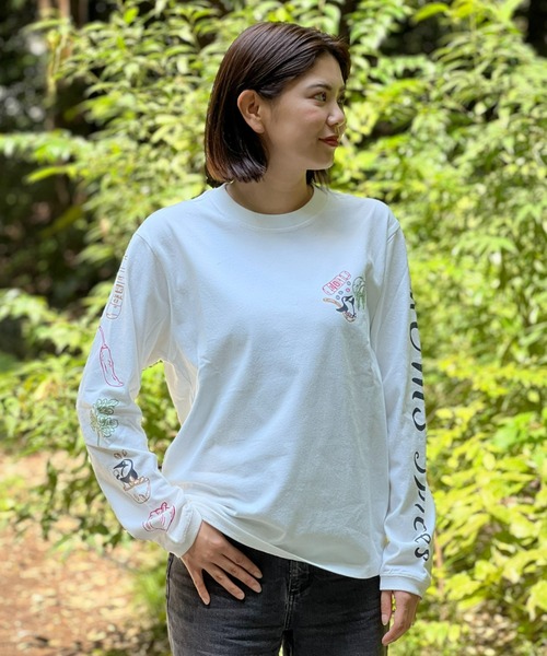 CHUMS(チャムス)の「【CHUMS】CHUMS Spice Brushed L/S Tee / チャムススパイスブラッシュドロングスリーブティー(Tシャツ/カットソー・メンズ・ブラック/ホワイト/ネイビー・X-LARGE/LARGE/MEDIUM)」の1枚目の写真