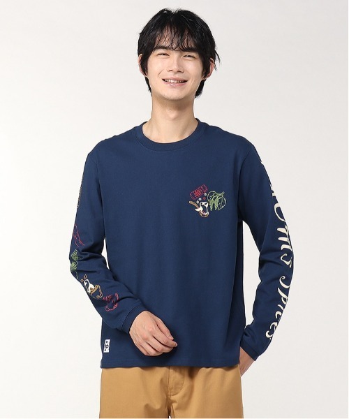 CHUMS(チャムス)の「【CHUMS】CHUMS Spice Brushed L/S Tee / チャムススパイスブラッシュドロングスリーブティー(Tシャツ/カットソー・メンズ・ブラック/ホワイト/ネイビー・X-LARGE/LARGE/MEDIUM)」の10枚目の写真