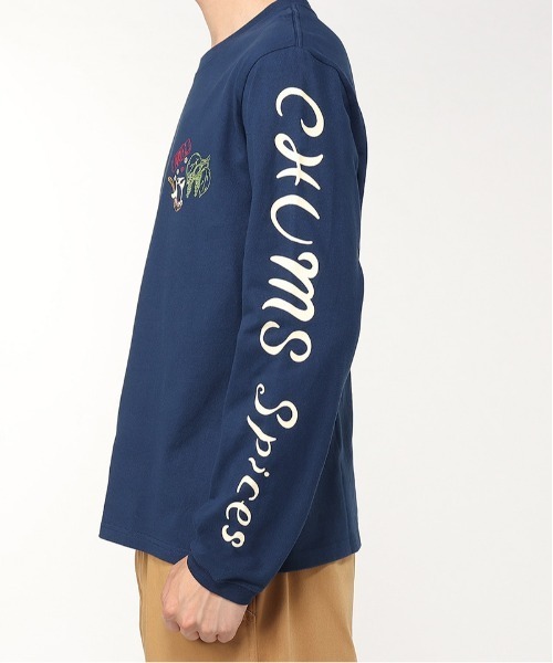 CHUMS(チャムス)の「【CHUMS】CHUMS Spice Brushed L/S Tee / チャムススパイスブラッシュドロングスリーブティー(Tシャツ/カットソー・メンズ・ブラック/ホワイト/ネイビー・X-LARGE/LARGE/MEDIUM)」の15枚目の写真