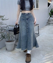 PLEATS PLEASE ロング・マキシ丈スカート 青 2203225A0026 sacai（サカイ）ロング・マキシ丈スカート 青 サイズ:3(L位