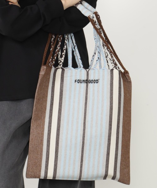 FOUND GOOD(ファウンドグッド)の「ハンモックトート(トートバッグ・レディース・グリーン系5/ブラウン系5/ブラック・FREE)」の3枚目の写真