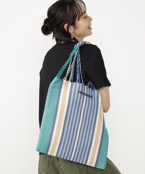 FOUND GOOD(ファウンドグッド)の「ハンモックトート(トートバッグ・レディース・グリーン系5/ブラウン系5/ブラック・FREE)」の1枚目の写真