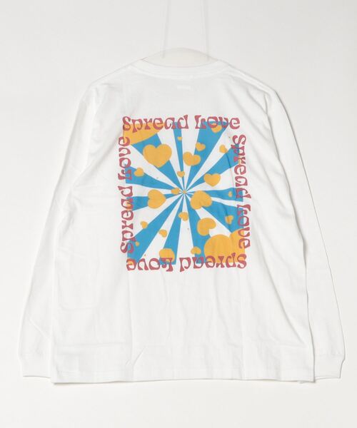 INNOCENT(イノセント)の「『Spread Love』オリジナルプリント L/S T(Tシャツ/カットソー・レディース・ブラック/ホワイト・MEDIUM/LARGE)」の3枚目の写真