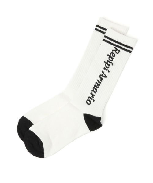 repipi armario(レピピ アルマリオ)の「ミドルタテロゴソックス(ソックス/靴下・キッズ・ホワイト×ブラック/ブラック/ホワイト×シルバー/ホワイト×ライム/ホワイト×ブルー・FREE)」の6枚目の写真