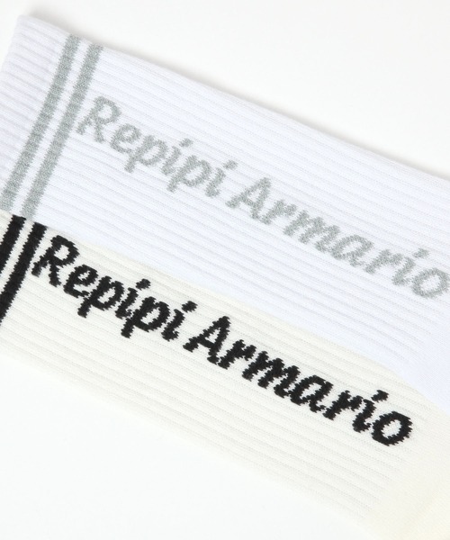 repipi armario(レピピ アルマリオ)の「ミドルタテロゴソックス(ソックス/靴下・キッズ・ホワイト×ブラック/ブラック/ホワイト×シルバー/ホワイト×ライム/ホワイト×ブルー・FREE)」の10枚目の写真