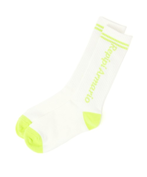 repipi armario(レピピ アルマリオ)の「ミドルタテロゴソックス(ソックス/靴下・キッズ・ホワイト×ブラック/ブラック/ホワイト×シルバー/ホワイト×ライム/ホワイト×ブルー・FREE)」の14枚目の写真