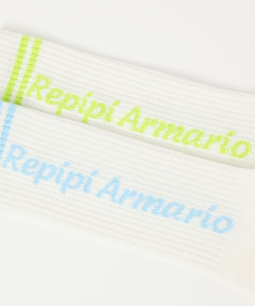 repipi armario(レピピ アルマリオ)の「ミドルタテロゴソックス(ソックス/靴下・キッズ・ホワイト×ブラック/ブラック/ホワイト×シルバー/ホワイト×ライム/ホワイト×ブルー・FREE)」の16枚目の写真