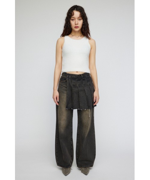 LAGUA GEM（ラグアジェム）の「SHAGGY CROPPED タンクトップ（タンクトップ・レディース・ホワイト/ブラック/カーキ・FREE）」の12枚目の写真