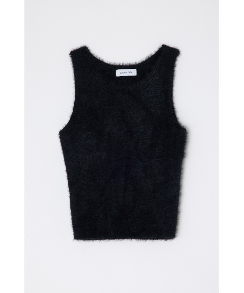 LAGUA GEM（ラグアジェム）の「SHAGGY CROPPED タンクトップ（タンクトップ・レディース・ホワイト/ブラック/カーキ・FREE）」の9枚目の写真