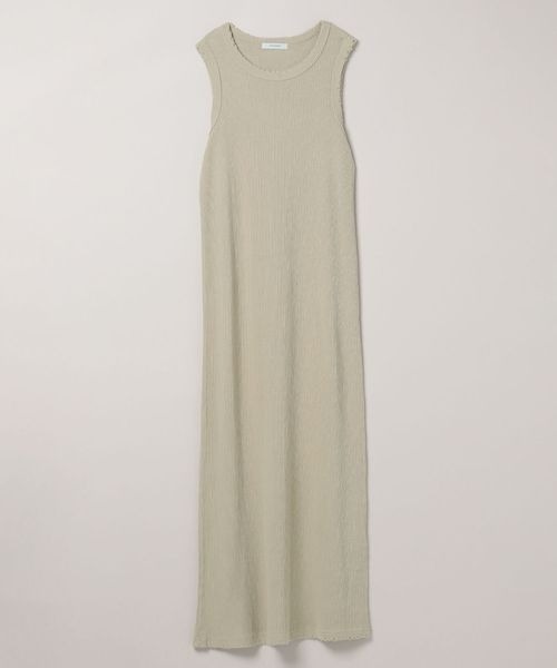 JEANASIS(ジーナシス)の「ブリーチカットリブNSワンピース/141054(ワンピース・レディース・ブラック/グレイッシュベージュ/ライトベージュ・FREE)」の1枚目の写真