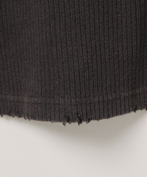 JEANASIS(ジーナシス)の「ブリーチカットリブNSワンピース/141054(ワンピース・レディース・ブラック/グレイッシュベージュ/ライトベージュ・FREE)」の10枚目の写真