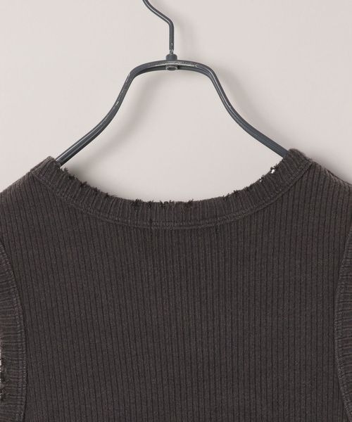 JEANASIS(ジーナシス)の「ブリーチカットリブNSワンピース/141054(ワンピース・レディース・ブラック/グレイッシュベージュ/ライトベージュ・FREE)」の11枚目の写真