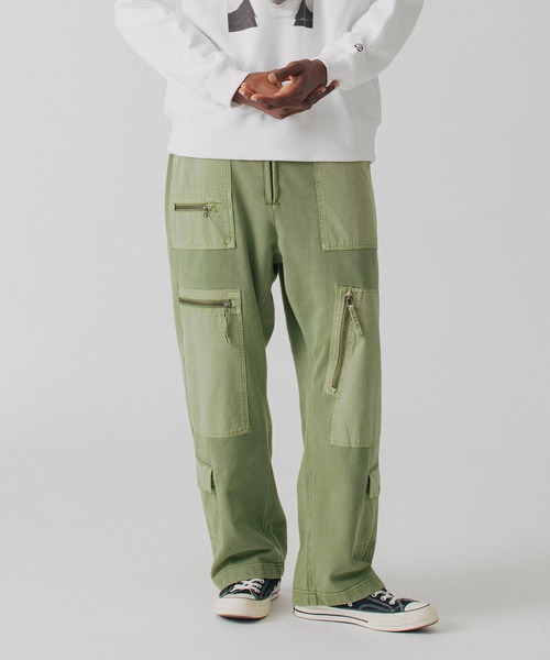 SILAS（サイラス）の「GARMENT DYED SWEAT FLIGHT PANTS（スウェットパンツ・メンズ・ブラック/オリーブ・M/L/XL）」の22枚目の写真