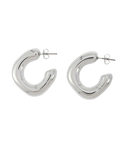 EVRIS（エヴリス）の「WIDE HOOP ピアス（ピアス（両耳用）・レディース・ゴールド/シルバー・FREE）」の11枚目の写真
