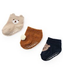 petit main（プティマイン）の「BABY3Pソックス（ベビーシューズ/ベビーソックス）」