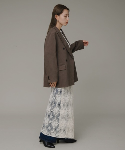 URBAN RESEARCH Sonny Label（アーバンリサーチサニーレーベル）の「レースラップロングスカート（スカート・レディース・ブラック/アイボリー・FREE）」の9枚目の写真