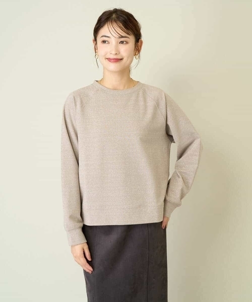 a.v.v（アーヴェヴェ）の「ラメ裏毛スウェットプルオーバー（スウェット・レディース・グレー/ベージュ・38/36/40）」の15枚目の写真