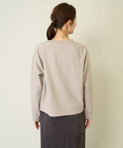 a.v.v（アーヴェヴェ）の「ラメ裏毛スウェットプルオーバー（スウェット・レディース・グレー/ベージュ・38/36/40）」の18枚目の写真