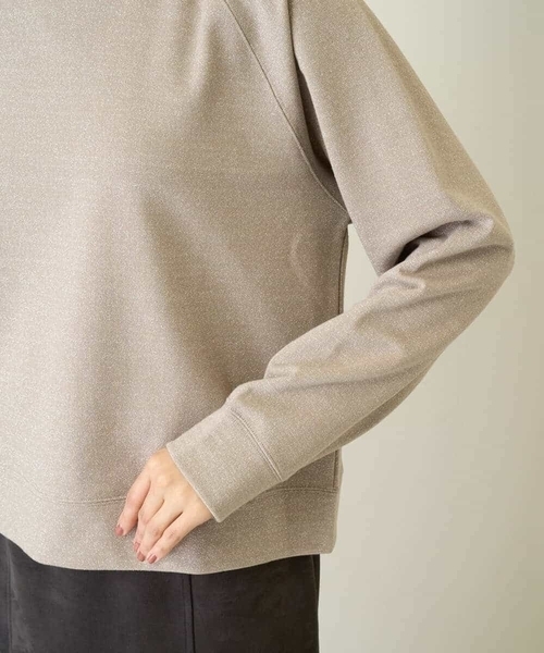 a.v.v（アーヴェヴェ）の「ラメ裏毛スウェットプルオーバー（スウェット・レディース・グレー/ベージュ・38/36/40）」の20枚目の写真