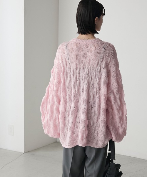 2wayモヘアハンドニット　ジャンティーク 2wayモヘアハンドニット ジャンティーク セール】2WAYモヘア