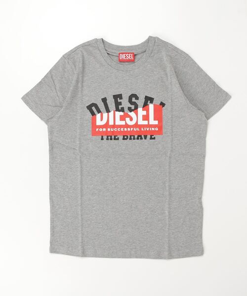 DIESEL KIDS(ディーゼルキッズ)の「DIESEL(ディーゼル)Kids & Junior ブランドロゴ半袖Tシャツカットソー(Tシャツ/カットソー・キッズ・グレー/ホワイト/ネイビー/ブラック/ブルー系その他・6Y/8Y/10Y/12Y/16Y/4Y/14Y)」の3枚目の写真