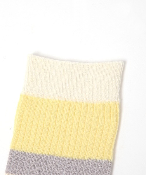 studio CLIP（スタディオクリップ）の「リブラインソックス（ソックス/靴下・レディース・イエロー/ブラウン/グリーン・FREE）」の5枚目の写真