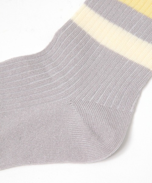 studio CLIP（スタディオクリップ）の「リブラインソックス（ソックス/靴下・レディース・イエロー/ブラウン/グリーン・FREE）」の6枚目の写真