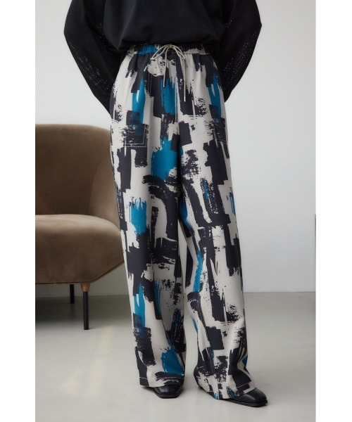 AZUL by moussy(アズールバイマウジー)の「パッチポケットイージーパンツ(スラックス・レディース・杢グレー/ブラック系その他/ブラック/グレー系その他・MEDIUM/SMALL)」の4枚目の写真