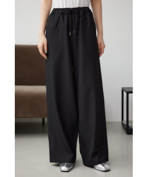 AZUL by moussy(アズールバイマウジー)の「パッチポケットイージーパンツ(スラックス・レディース・杢グレー/ブラック系その他/ブラック/グレー系その他・MEDIUM/SMALL)」の8枚目の写真