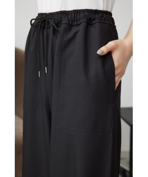 AZUL by moussy(アズールバイマウジー)の「パッチポケットイージーパンツ(スラックス・レディース・杢グレー/ブラック系その他/ブラック/グレー系その他・MEDIUM/SMALL)」の13枚目の写真