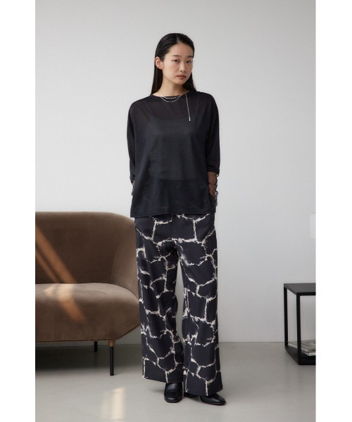 AZUL by moussy(アズールバイマウジー)の「パッチポケットイージーパンツ(スラックス・レディース・杢グレー/ブラック系その他/ブラック/グレー系その他・MEDIUM/SMALL)」の16枚目の写真