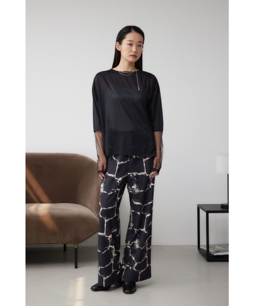 AZUL by moussy(アズールバイマウジー)の「パッチポケットイージーパンツ(スラックス・レディース・杢グレー/ブラック系その他/ブラック/グレー系その他・MEDIUM/SMALL)」の17枚目の写真