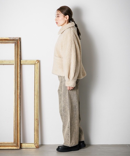 セール】ラメボアエリツキブルゾン / 135672（ブルゾン）｜LAKOLE