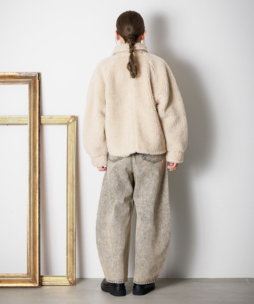 セール】ラメボアエリツキブルゾン / 135672（ブルゾン）｜LAKOLE