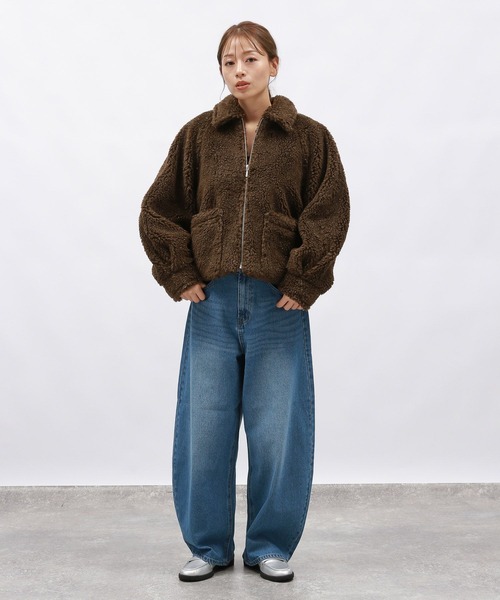 セール】ラメボアエリツキブルゾン / 135672（ブルゾン）｜LAKOLE