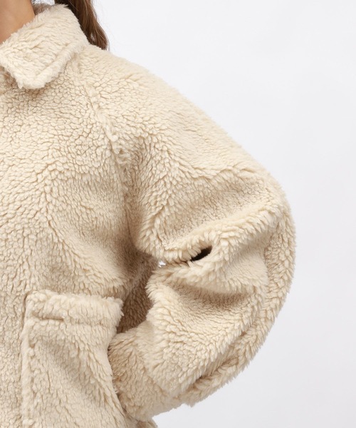 コメリンゴページです。 LAKOLE ブルゾン アウター ラメボアエリツキブルゾン / 135672