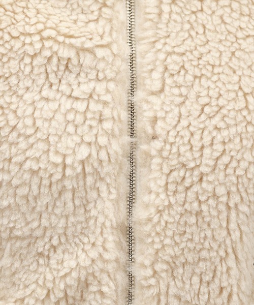 LAKOLE（ラコレ）の「ラメボアエリツキブルゾン / 135672（ブルゾン・レディース・グレー/ブラウン/アイボリー・MEDIUM/SMALL）」の22枚目の写真