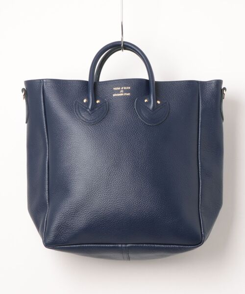 YOUNG&OLSEN The DRYGOODS STORE（ヤングアンドオルセン）の「【YOUNG&OLSEN】EMBOSSED LEATHER D TOTE M（トートバッグ・レディース・ブラック/ブラウン/グレイッシュベージュ/グリーン/ベージュ/グレー/カーキ/ライトパープル/ピンク/ブルー系2/ブラウン系2・FREE）」の9枚目の写真