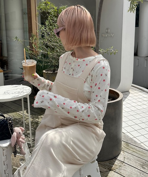 Alley Tokyo（アリートーキョー）の「いろんなボタンのいちごor花カーデ（カーディガン/ボレロ・レディース・オフホワイト/ホワイト系その他・FREE）」の15枚目の写真