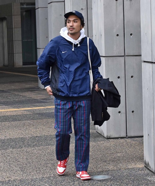 NIKE Duke ナイロンジャケット プルオーバー　ピステ XXL 青 古着 Nike ナイロンジャケット ネイビー×ブルー XXL - メルカリ