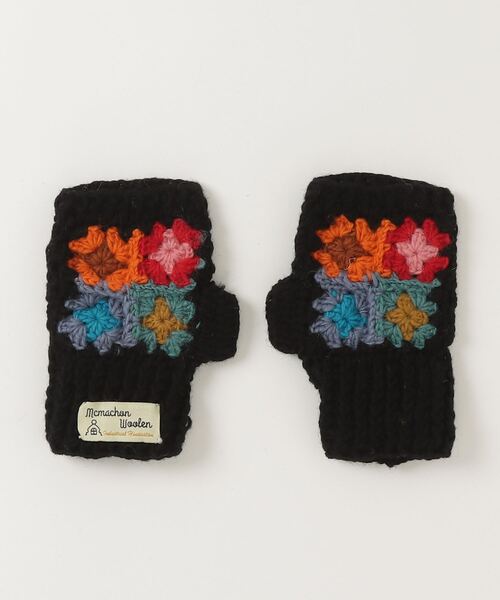 niche.（ニッチ）の「MacMahon Knitting Mills/マクマホンニッティングミルズ　Hand Warmer-４Flower Crochet ハンドウォーマー（手袋・メンズ・ベージュ/ブラウン・F）」の8枚目の写真